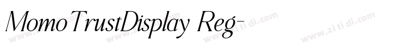 MomoTrustDisplay Reg字体转换 MomoTrustDisplay Reg字体转换